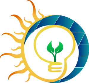 Logo solaire eco borne